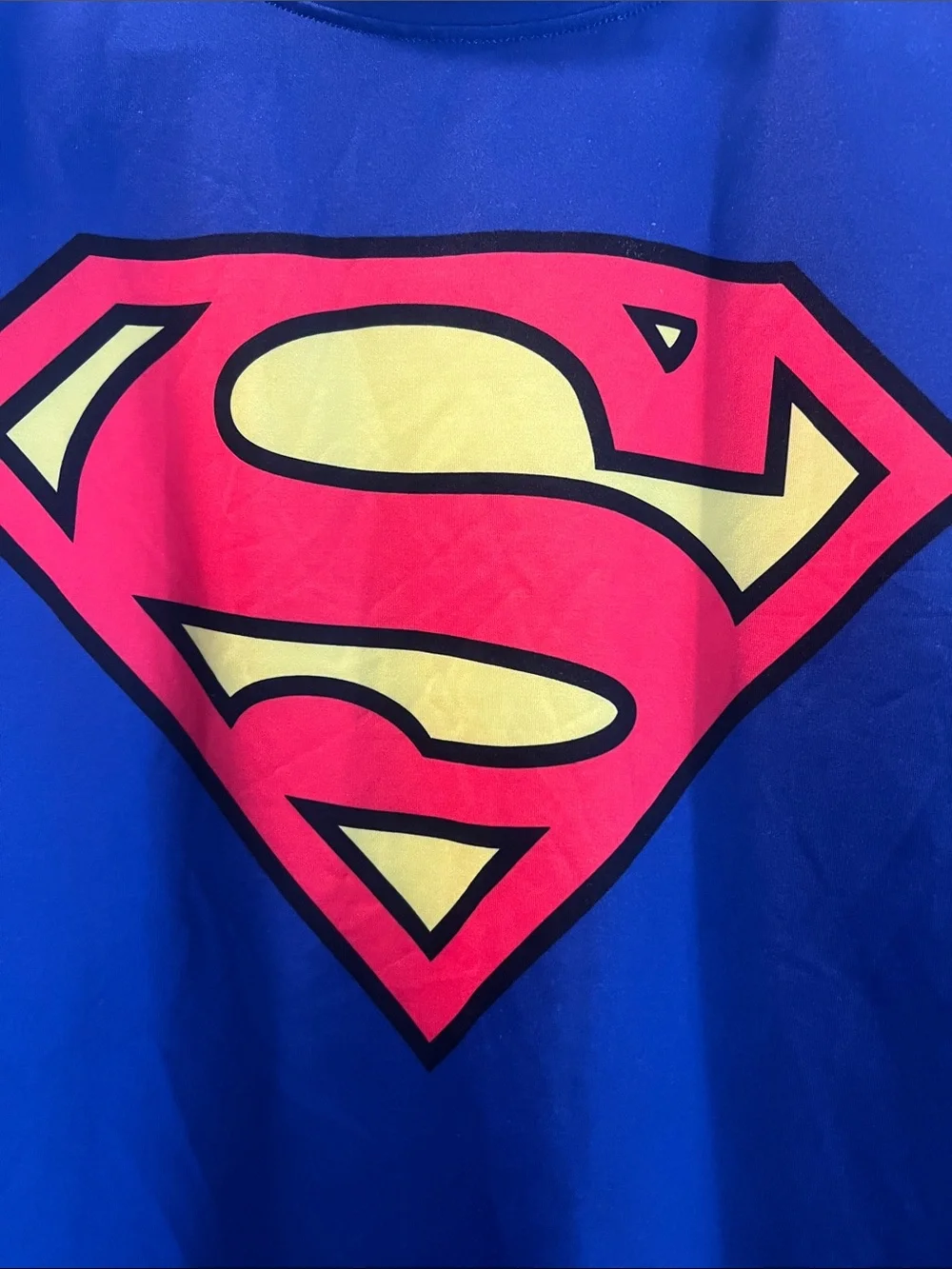 Under Armour Blue Long Sleeve with Superman Shield